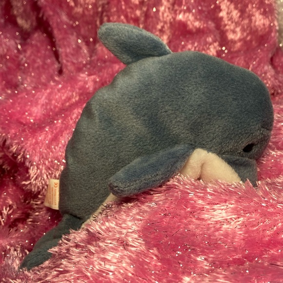 🎁4/$25🎁Waves Beanie Baby Dolphin - Picture 10 of 12